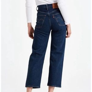 Dark Indigo Wash Ribcage Straight NWOT